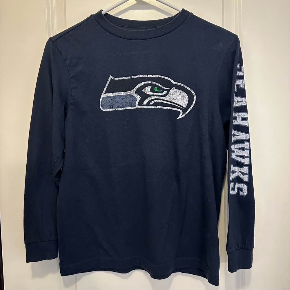 🔴 Seattle Seahawks Boy’s Long Sleeve Shirt